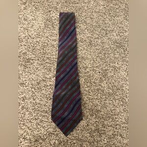 Missoni Elegant Striped Tie in Blue, Red, and Gray